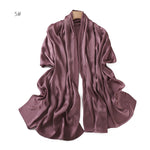 Châle d'été uni — tissage respirant, 15 coloris — coloris