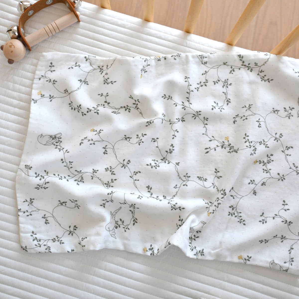 Taie d’oreiller en gaze de bambou et coton