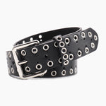 Ceinture en jean ajourée — motif découpé