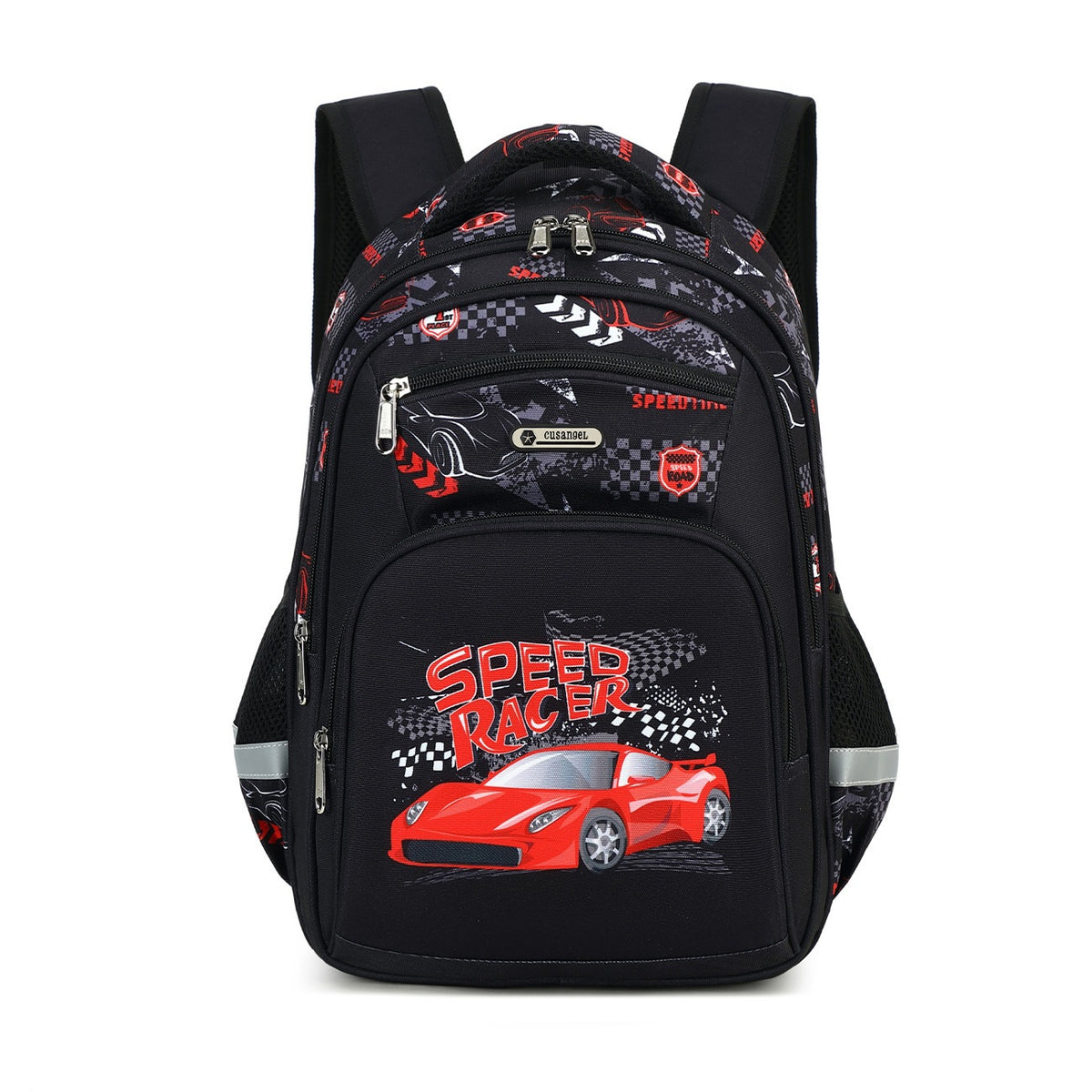 Cartable enfant léger — dos matelassé, format école — coloris