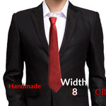 Cravate homme 8 cm — nouage main, coloris unis