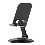 Support de bureau en métal à base rotative