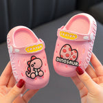 Chaussons enfant à motif dinosaure — semelle souple — coloris
