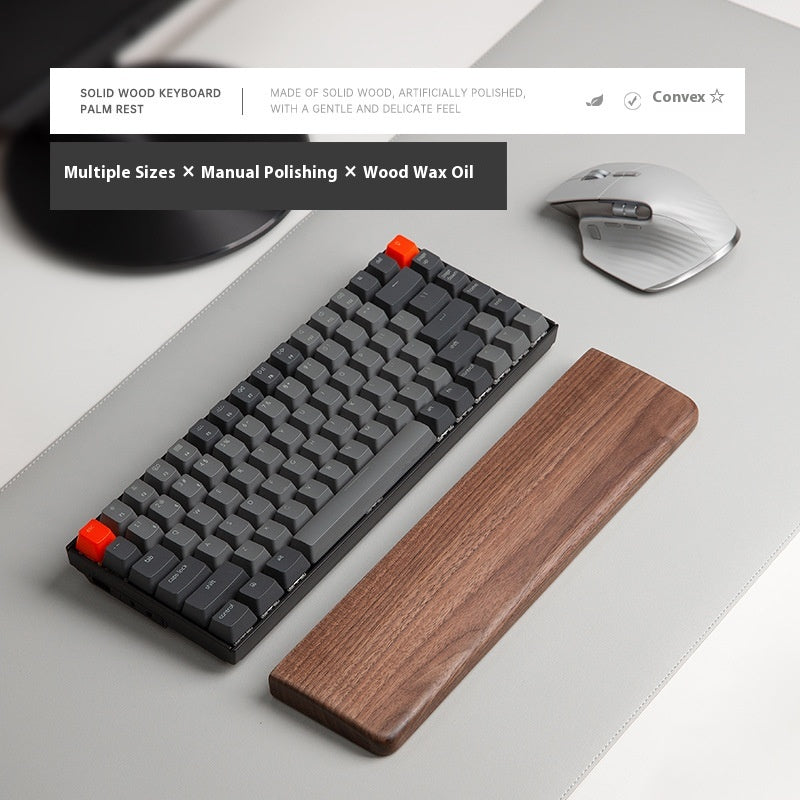 Repose-poignet en bois pour clavier et souris