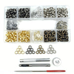 Coffret de 440 œillets métalliques 5 mm avec outils de pose