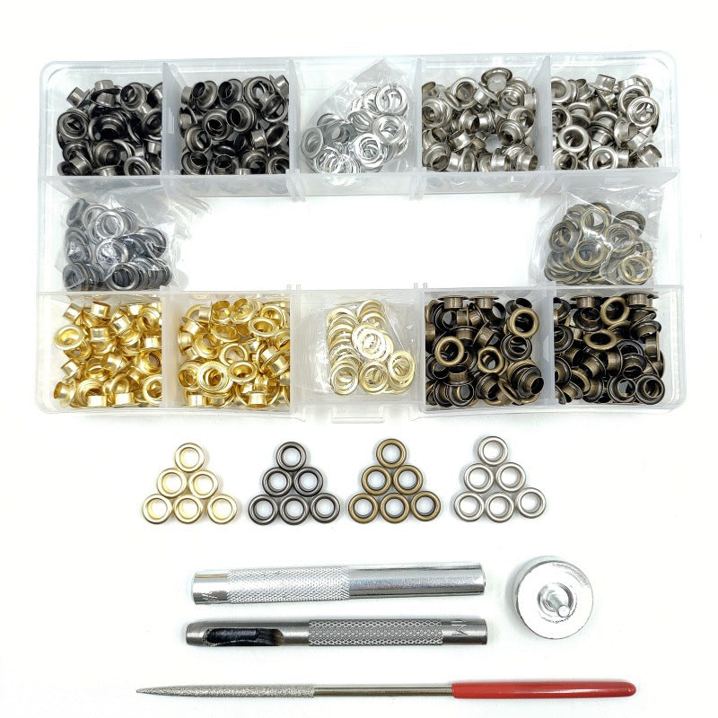 Coffret de 440 œillets métalliques 5 mm avec outils de pose