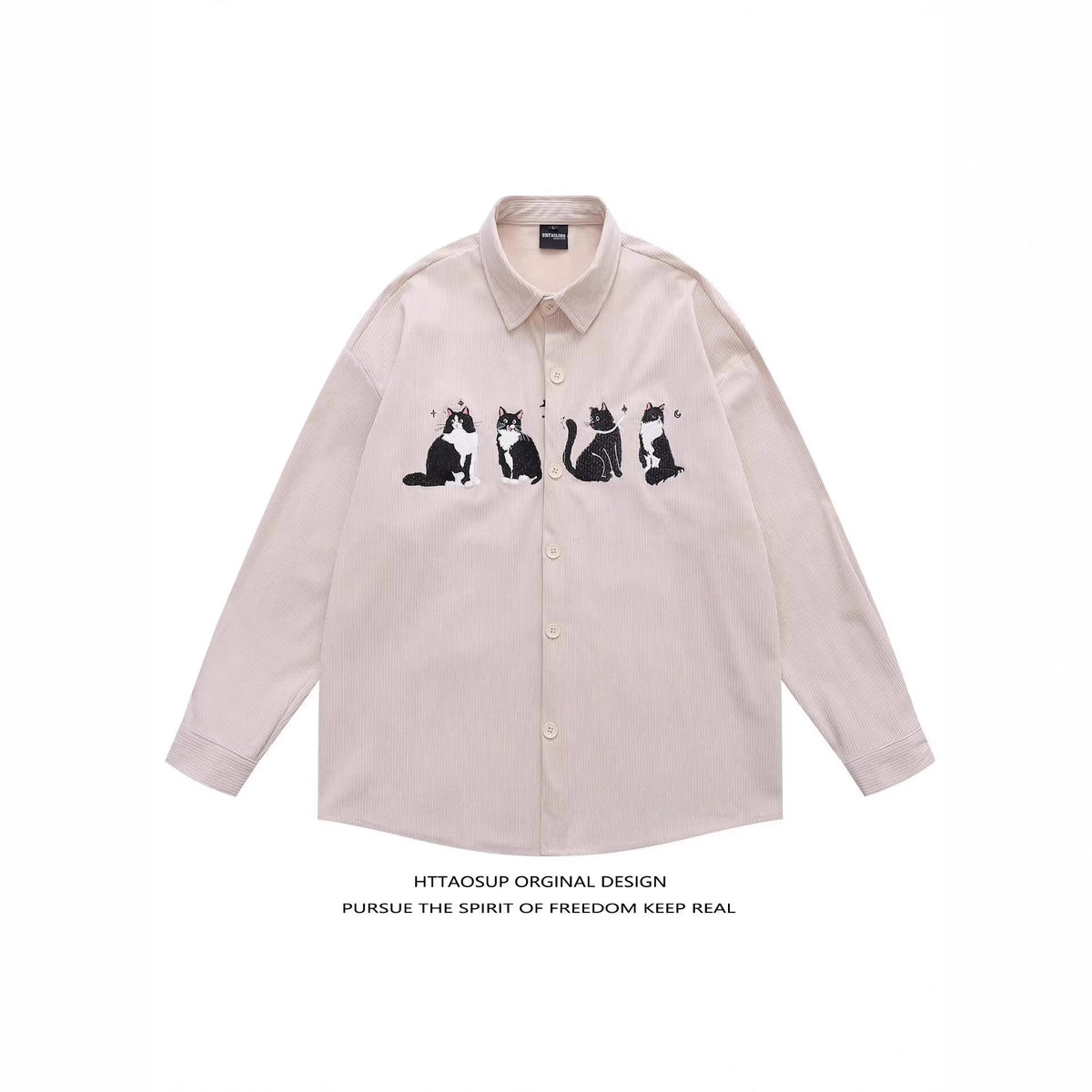 Chemise homme décontractée coupe large — mi-saison