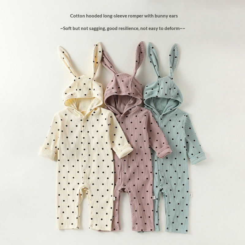 Combinaison à capuche oreilles de lapin — bébé