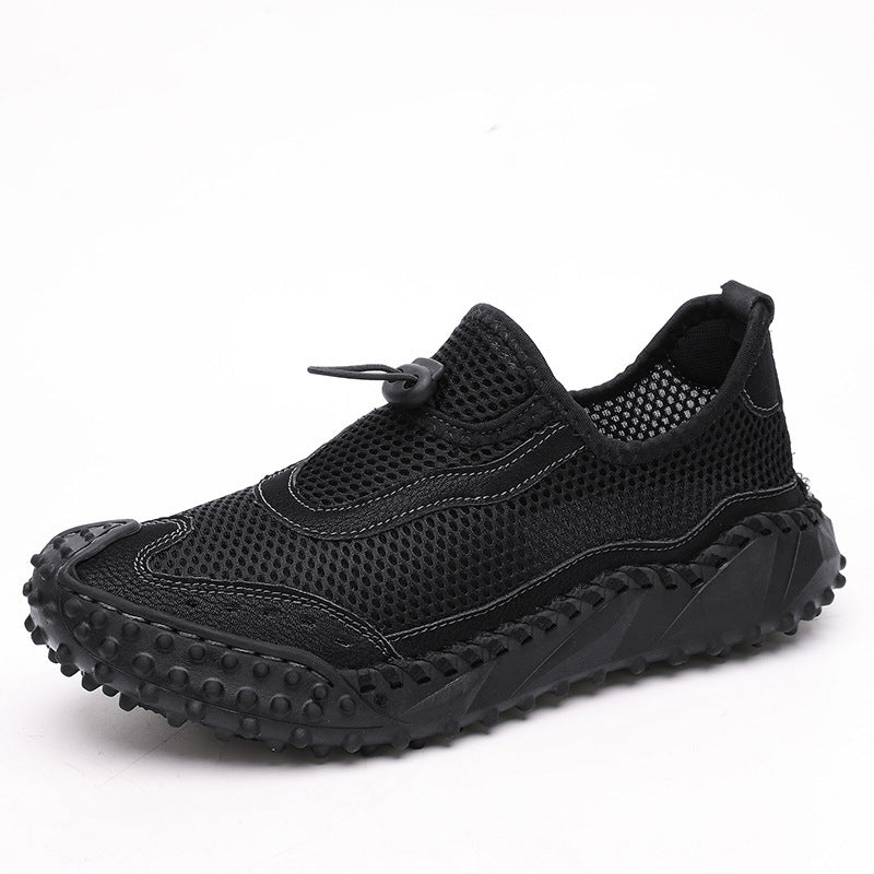 Chaussures homme en mesh respirant — à enfiler, semelle crantée