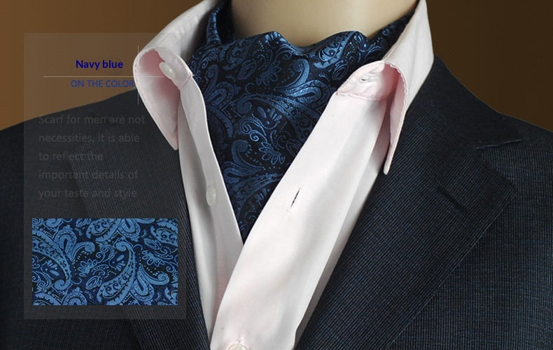 Écharpe homme jacquard à pois — tissage habillé — coloris