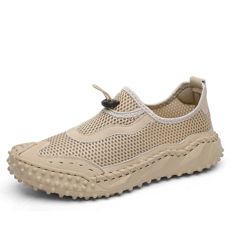 Chaussures homme en mesh respirant — à enfiler, semelle crantée