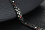 Bracelets aimantés cœur — paire assortie en acier titane