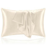 Taie d’oreiller en satin, toucher soyeux