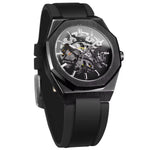 Montre automatique homme à boîtier octogonal et bracelet cao — coloris