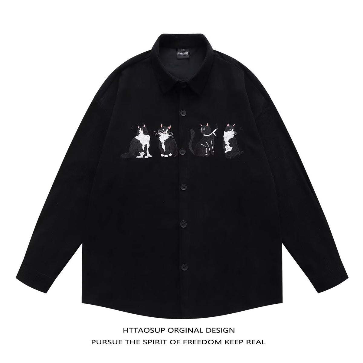 Chemise homme décontractée coupe large — mi-saison