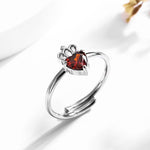 Bague ajustable en acier inoxydable — taille unique — coloris