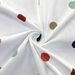Débardeur fluide à col V et pois multicolores — blanc