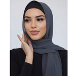 Foulard en mousseline à effet bulles — 8 coloris unis — coloris