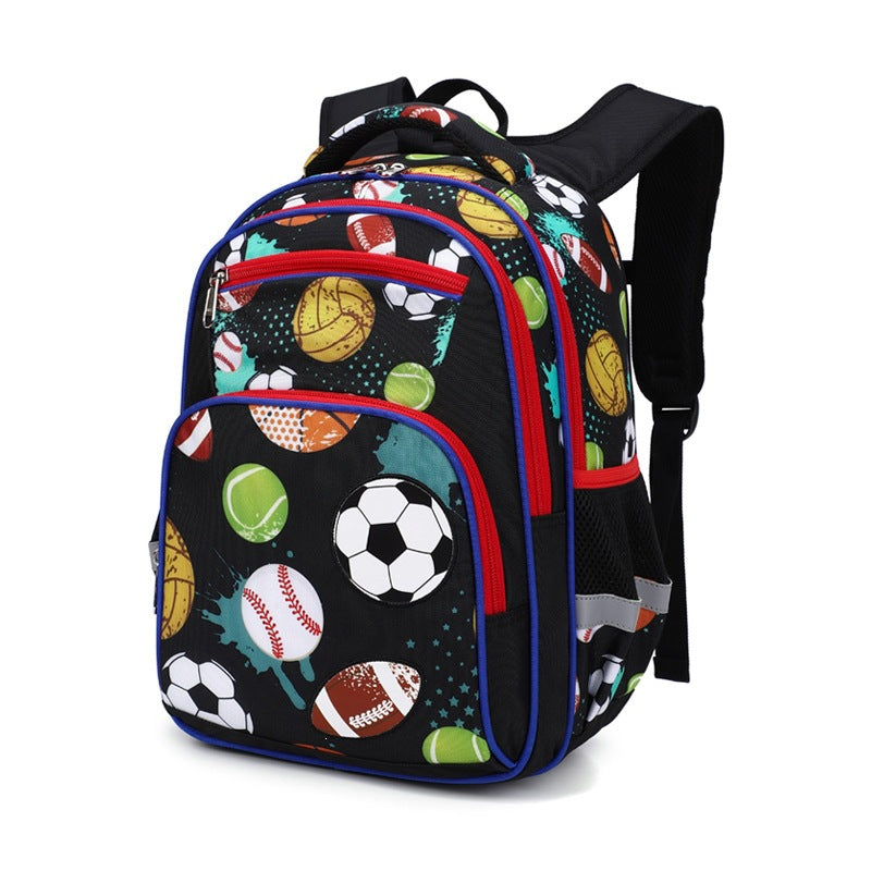 Cartable enfant léger — dos matelassé, format école — coloris