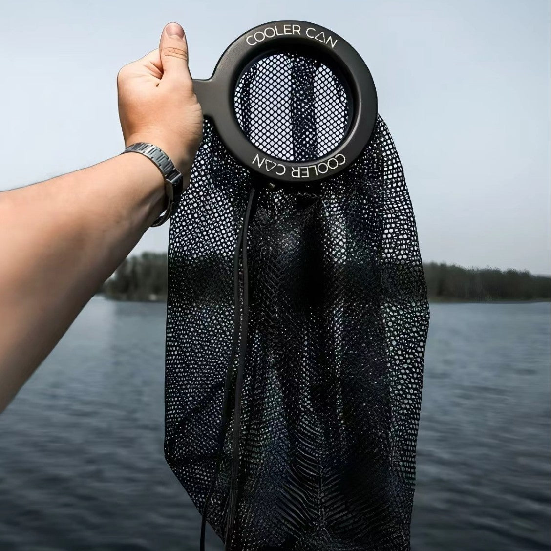 Sac à déchets en filet pour glacière — anneau à clipser