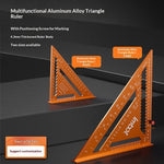 Équerre de charpentier triangulaire en aluminium