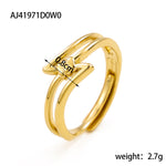 Bague matelassée en acier titane — motif losange