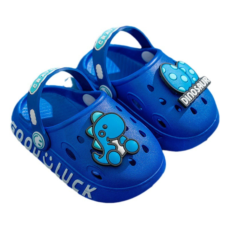 Chaussons enfant à motif dinosaure — semelle souple