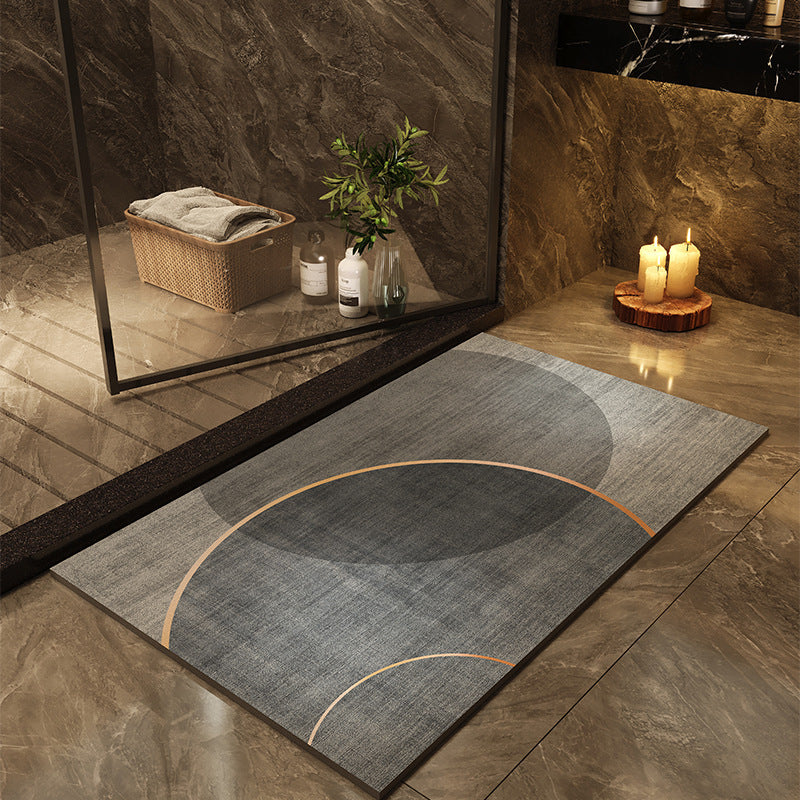 Tapis de bain à séchage rapide — motifs contemporains