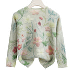 Sous-pull fille à imprimé fleuri — manches longues