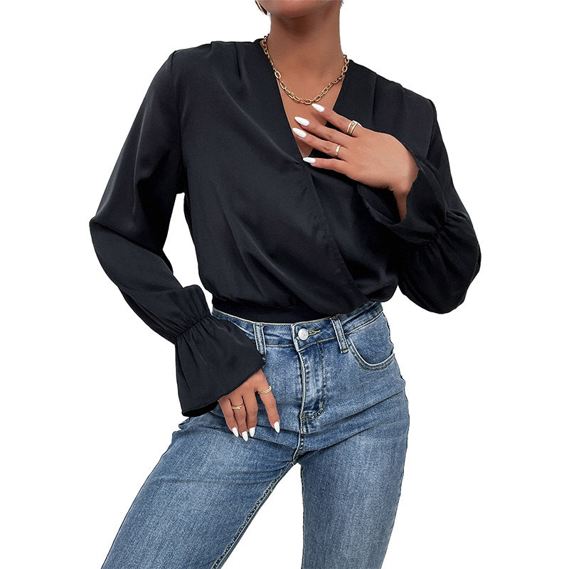Combinaison pantalon à manches évasées — une pièce