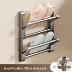 Étagère à chaussons murale sans perçage — 30 cm