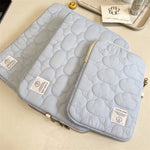 Housse matelassée pour tablette — broderie nuage — coloris