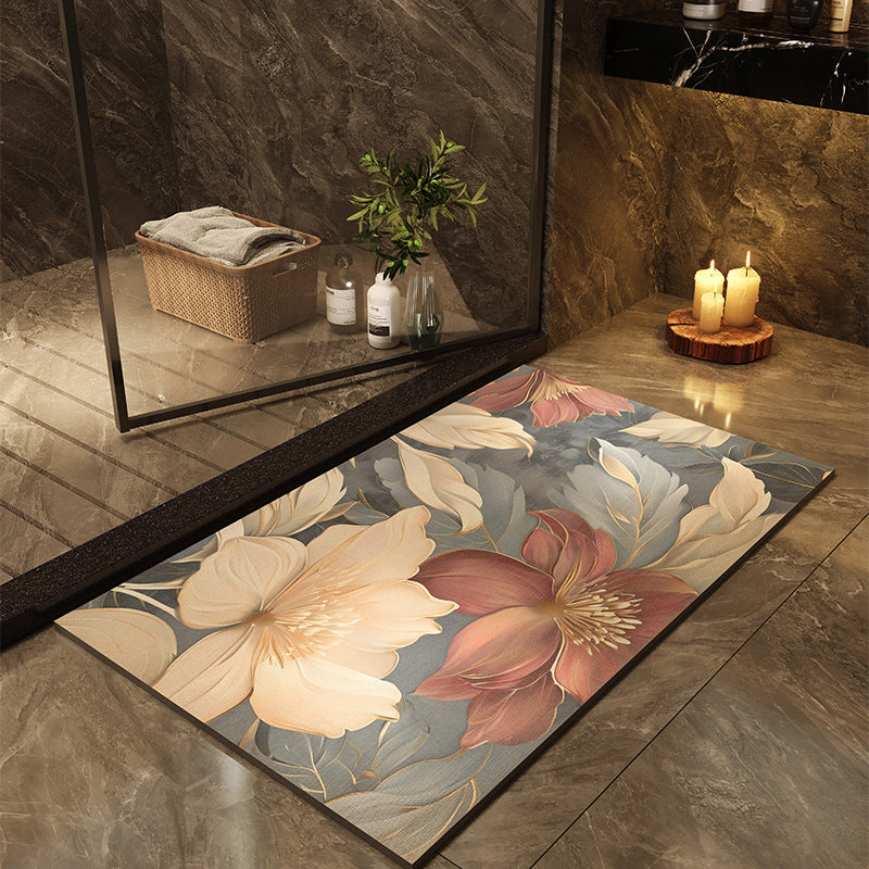 Tapis de bain à séchage rapide — motifs contemporains — coloris