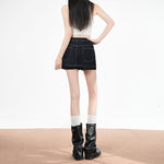 Jupe-short taille haute — short intégré anti-remontée
