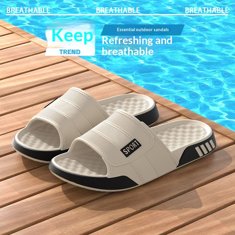 Chaussons homme au toucher pelucheux — usage intérieur