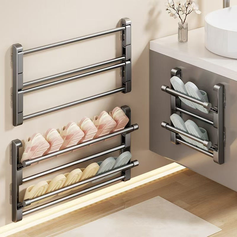Étagère à chaussons murale sans perçage — 30 cm
