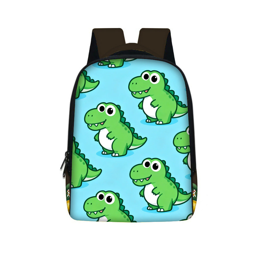 Sac à dos enfant à motif dinosaure — grande contenance — coloris