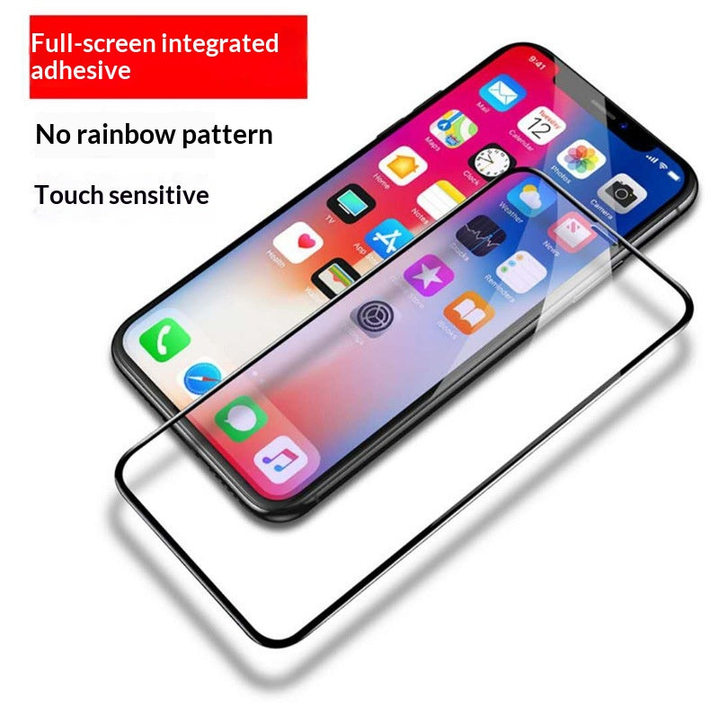 Verre trempé à bord noir pour iPhone 13, 13 Pro et 13 Pro Max