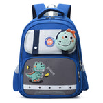 Cartable primaire à écusson animal — lapin ou dinosaure
