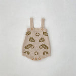 Gilet ou barboteuse bébé en maille à feuilles — à assortir