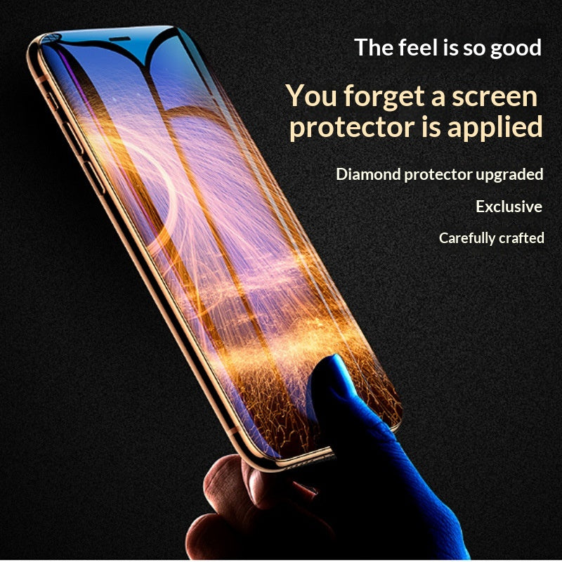 Verre trempé à bord noir pour iPhone 13, 13 Pro et 13 Pro Max