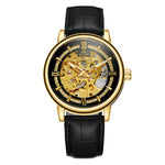 Montre mécanique à remontage manuel, cadran squelette — coloris
