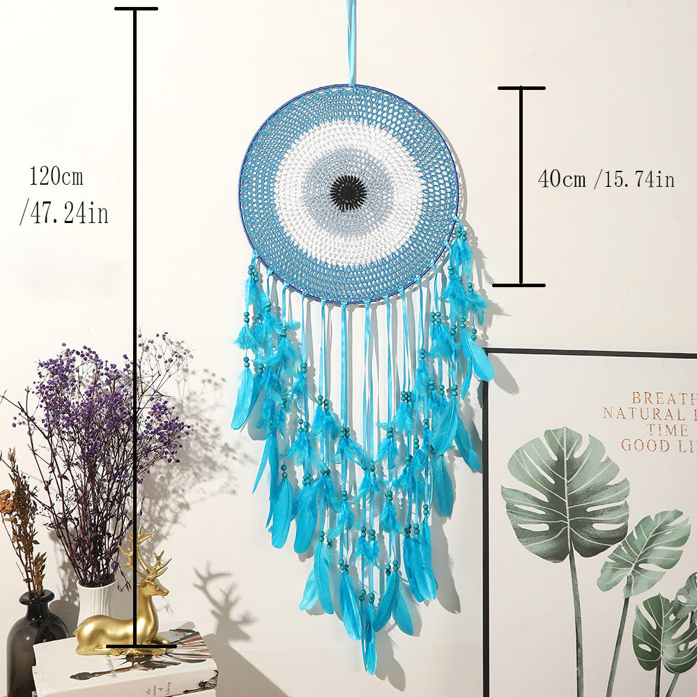 Suspension murale en plumes — décoration bohème