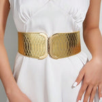 Ceinture élastique à motif dragon et fermoir à pression
