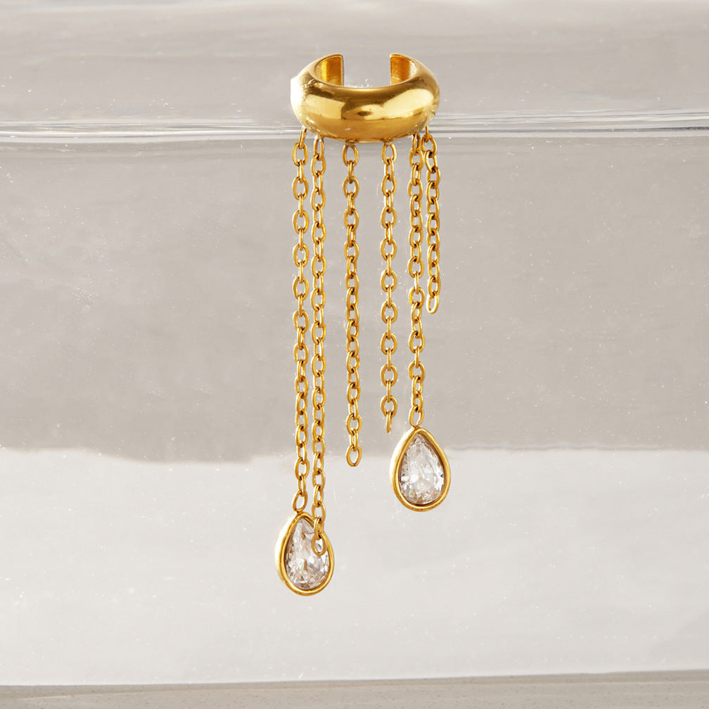 Bijoux d’oreille à clip sans perçage — acier inoxydable