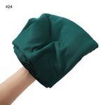 Turban en coton mercerisé grande taille — 33 coloris unis — coloris