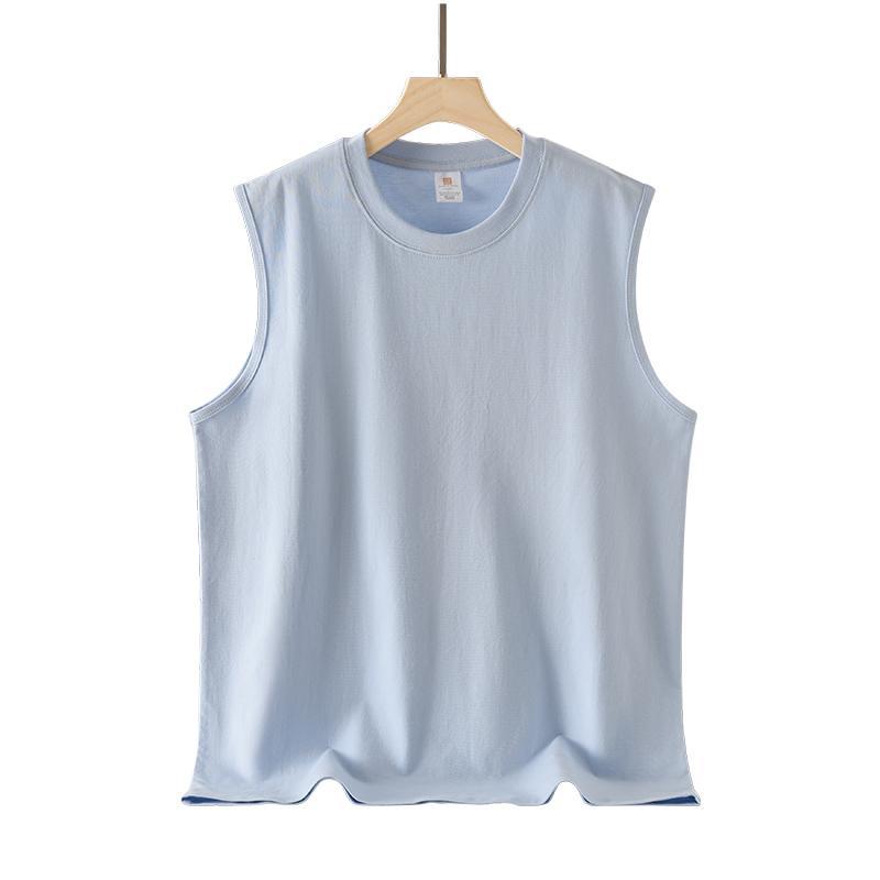 Débardeur homme uni, coupe ample — coton d’été — coloris