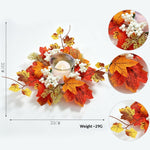 Couronne de photophore en feuillage artificiel — 23 à 32 cm — coloris