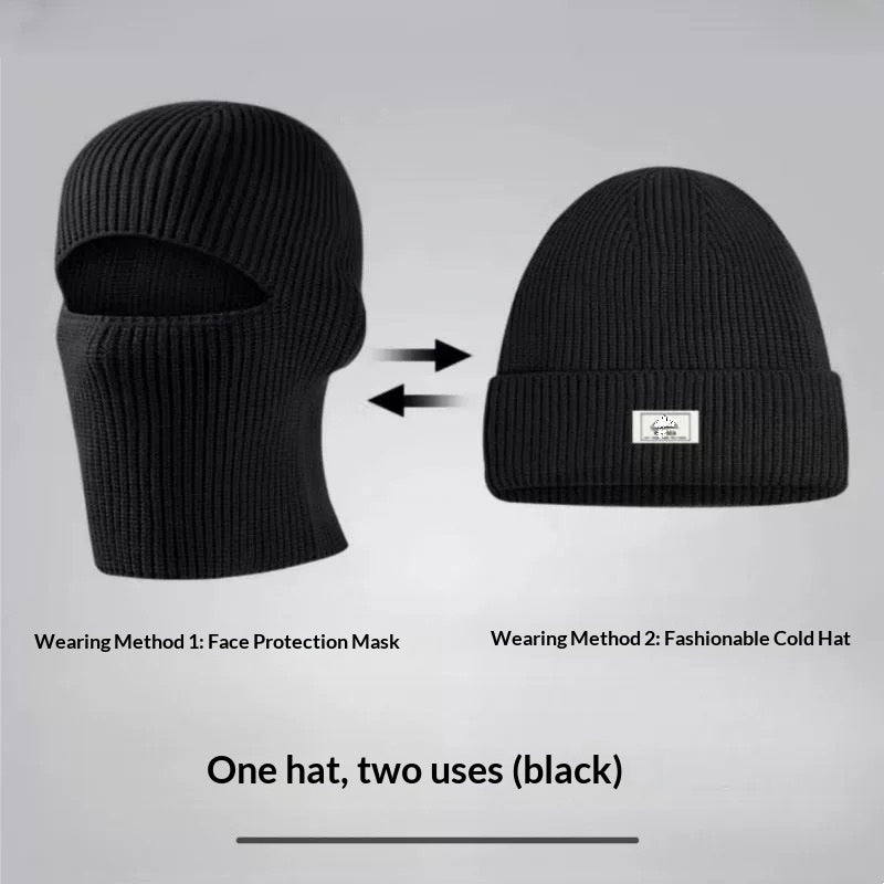 Bonnet homme en maille — noir, gris ou bleu marine