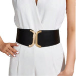 Ceinture élastique à motif dragon et fermoir à pression